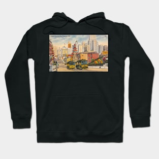 Cable Cars on San Francisco Hill Hoodie